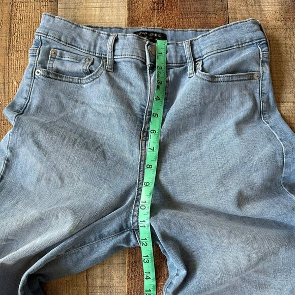 Banana Republic Women's 6 High Waisted Wide Leg Cropped Trousers in Medium Blue - Picture 3 of 7